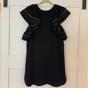 See by Chloe - Black Ruffle Sleeve Dress